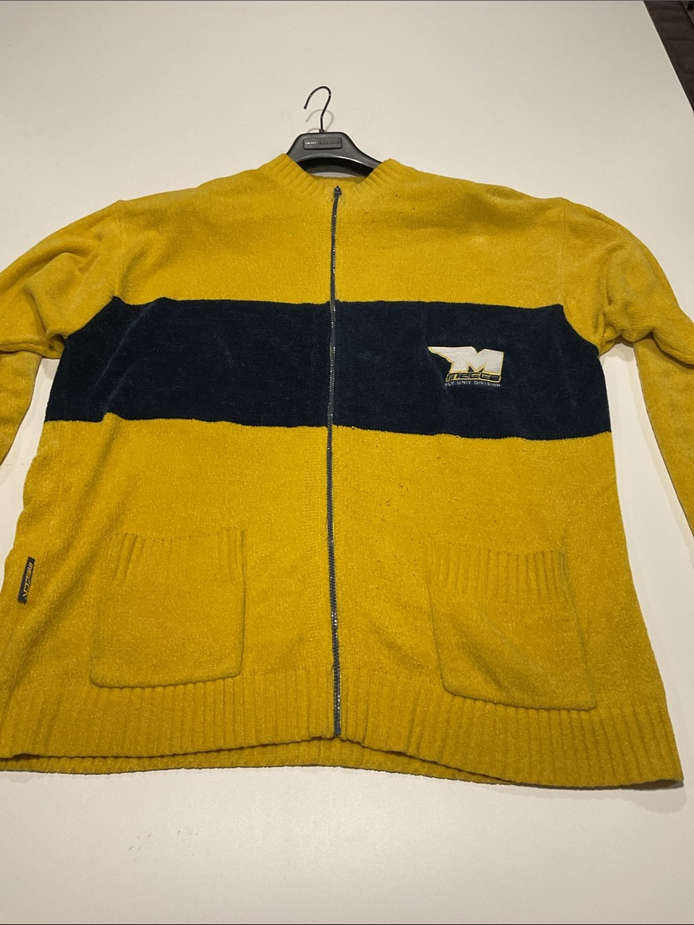 Vintage Mecca Classics Fly Unit Division XXL Full Zip Sweater Y2K Hip Hop